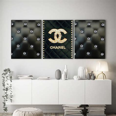 chanel room decor wall art.